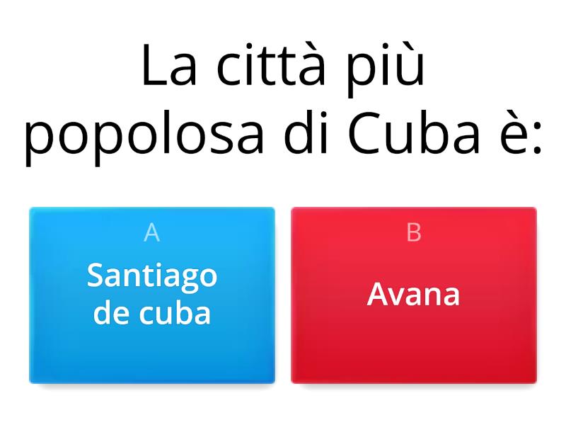 CUBA GIOCO - Quiz