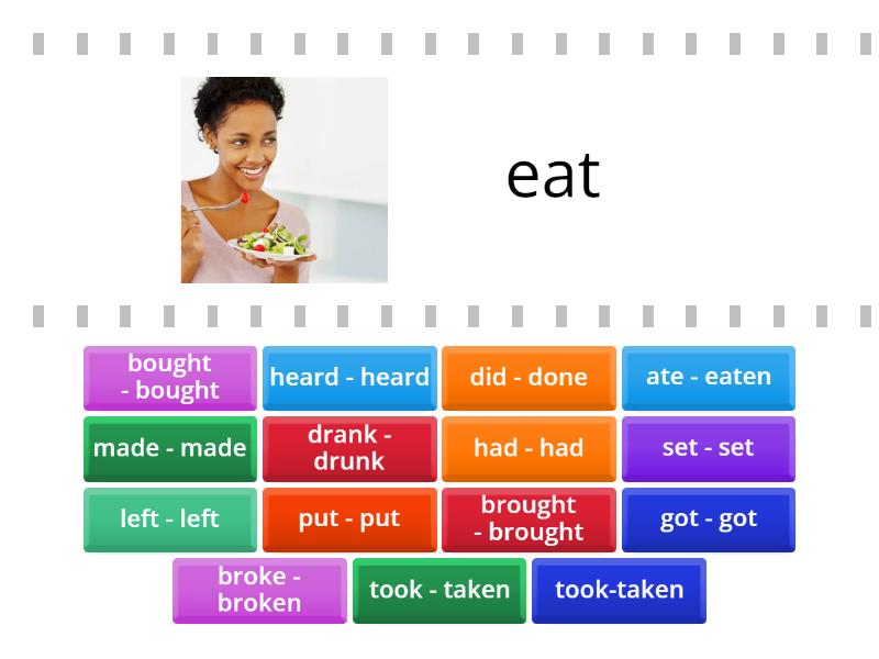 Unit 6.1. Irregular verbs 1+2 match - Find the match