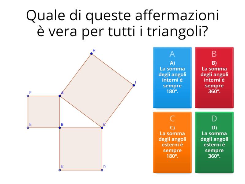 Un Quadrato E Un Triangolo Equilatero Hanno Lo Stesso Perimetro Perimetro e Area del Triangolo Rettangolo e del Quadrato - Test