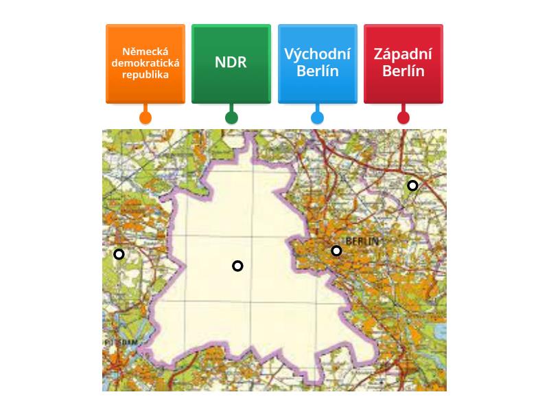 Mapa NDR z roku 1988 - Labelled diagram