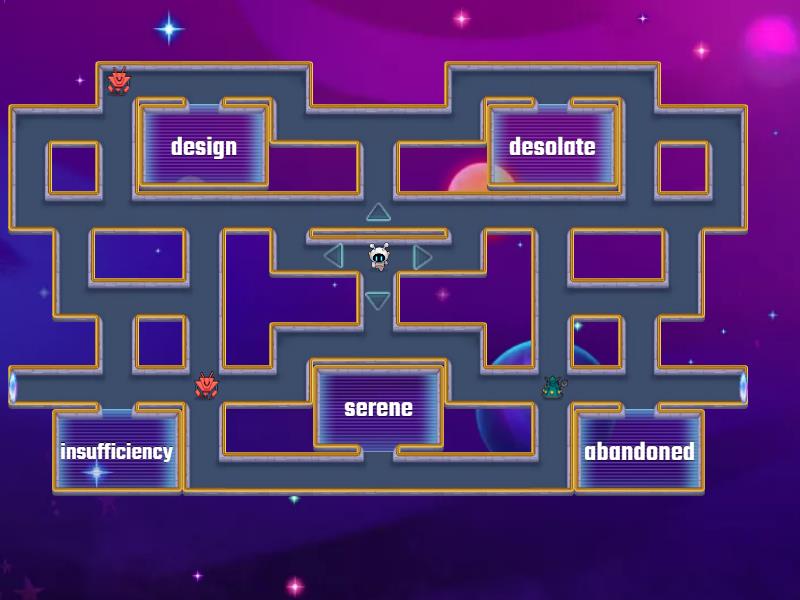 Vocabulary Builder 4 - synonym - Maze chase