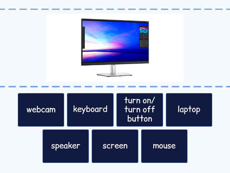 Parts of a computer - Find the match