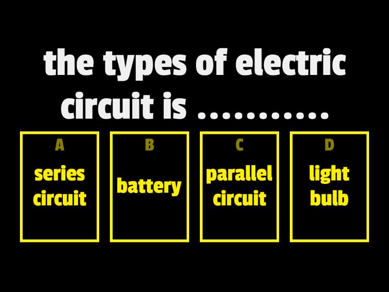 electric circuit Quiz
