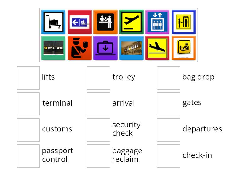 Airport vocabulary - Match up