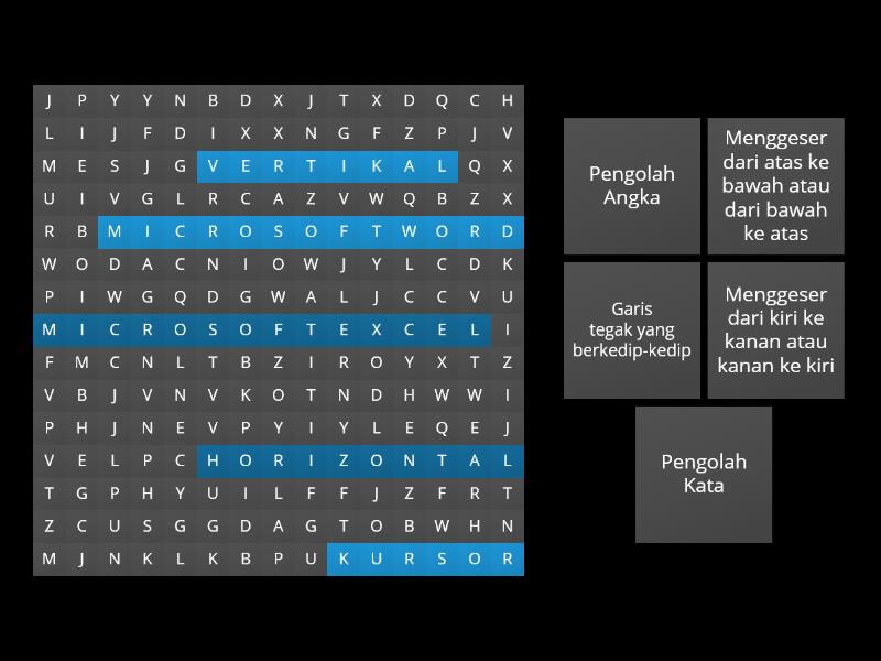 TEKA TEKI SILANG - Wordsearch