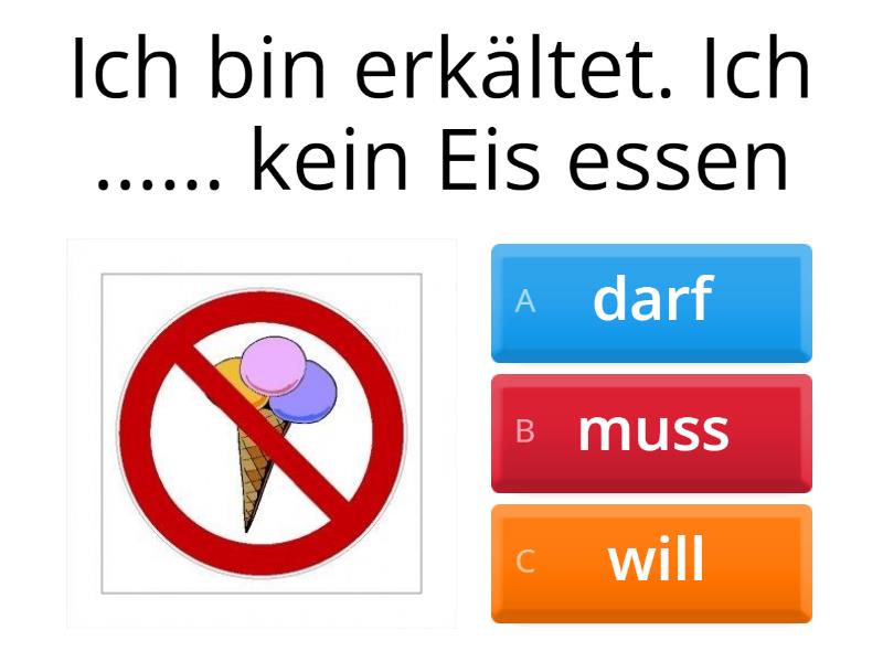 Muss, Darf, Kann - Quiz