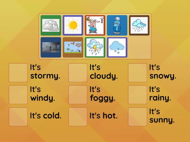 weather words - Match up