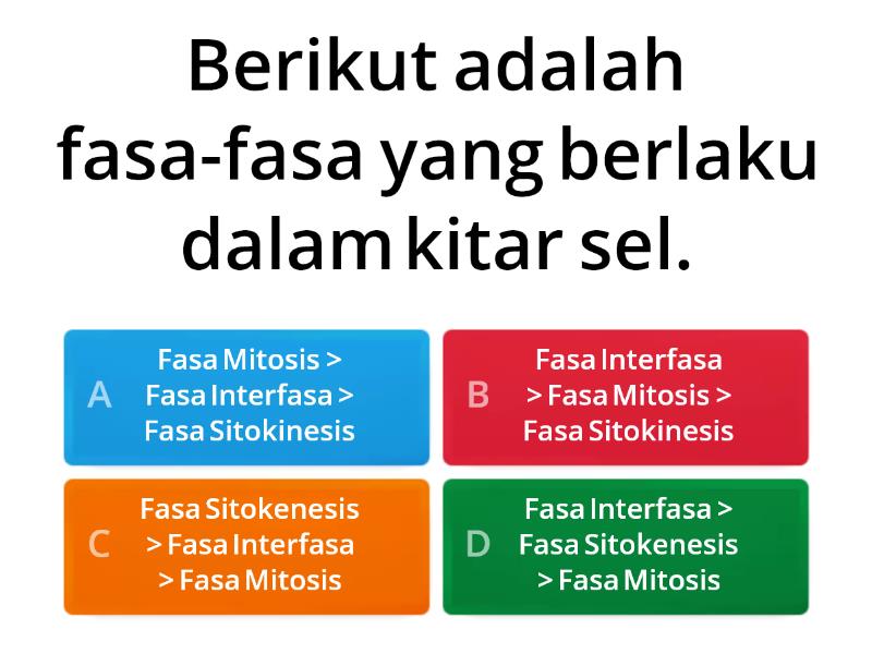 5.1 PEMBAHAGIAN SEL - Quiz