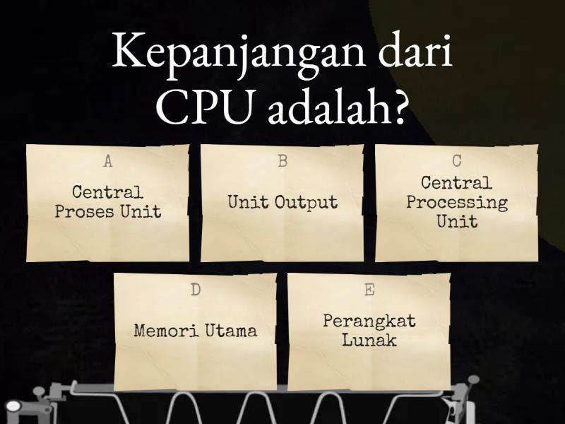 Kuis Informatika Kelas 12 Sistem Komputer Test