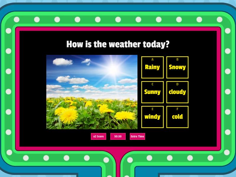 Weather Gameshow - Gameshow Quiz