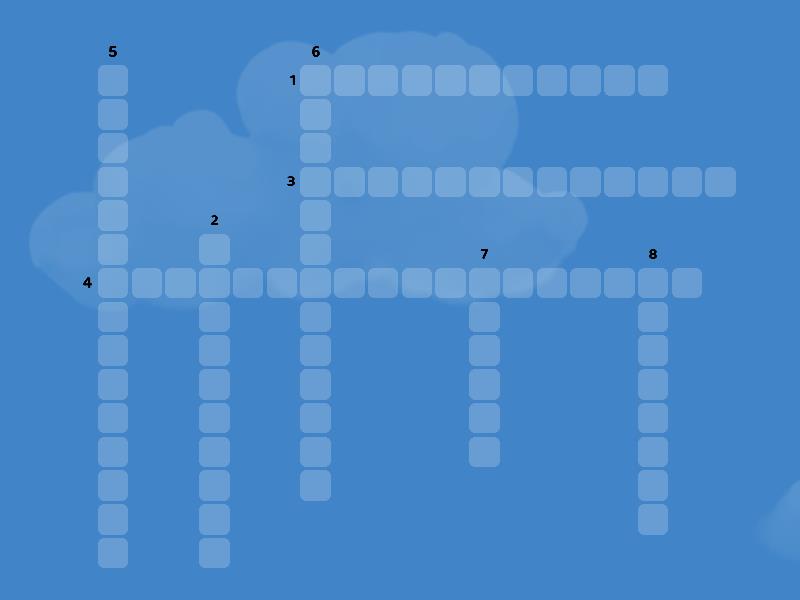 English idioms - Crossword