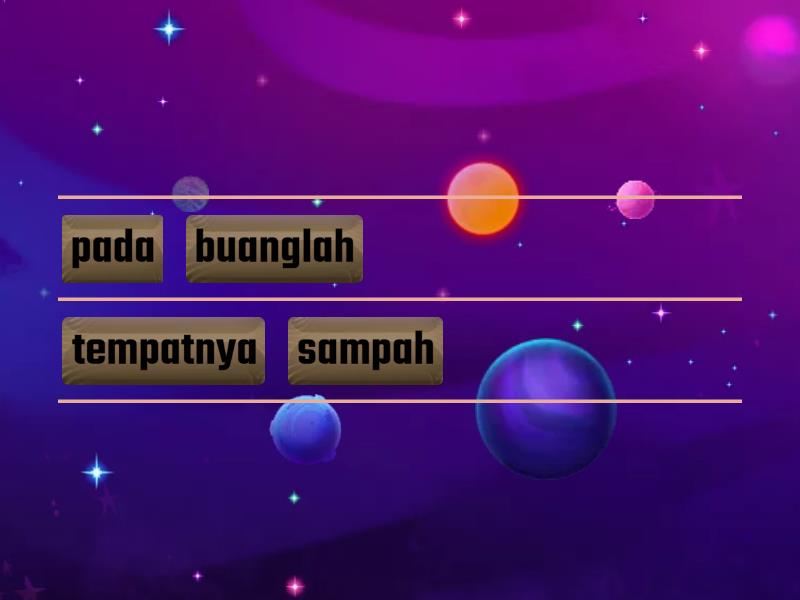 Menyusun Kata Menjadi Kalimat Ungkapan Perintah Unjumble