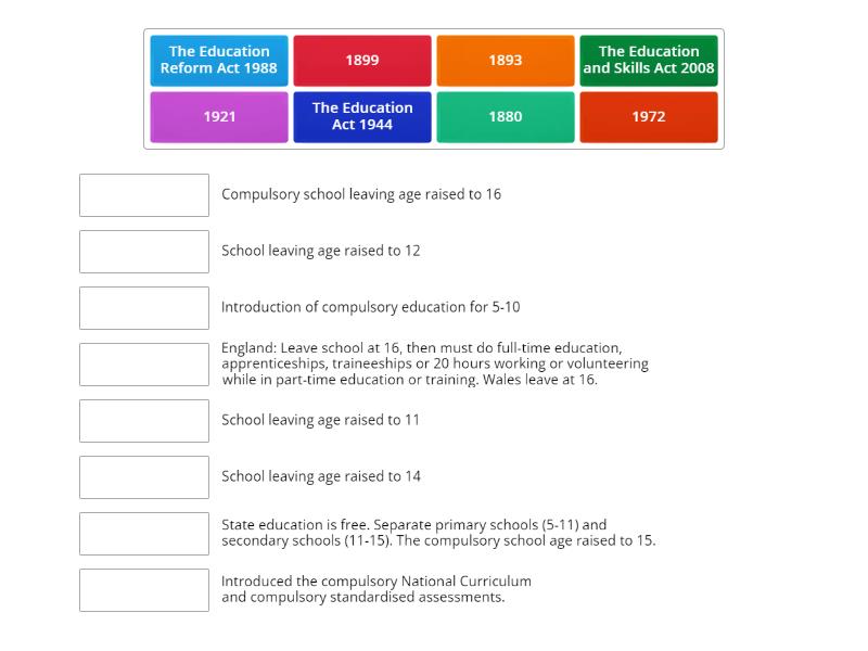 Change in education law match up