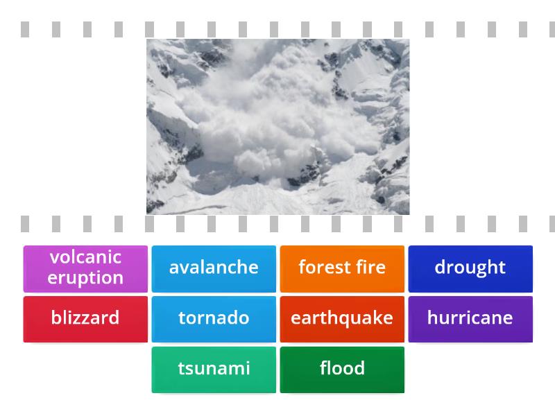 Natural Disasters - Find The Match