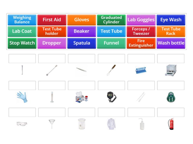 Simple Lab Equipment - Match up