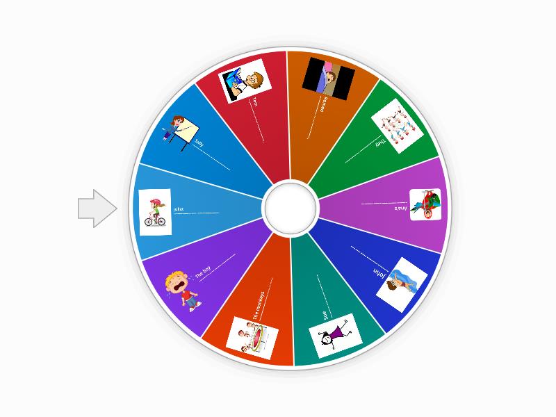 Present Continuous - Spinning Wheel - Random wheel