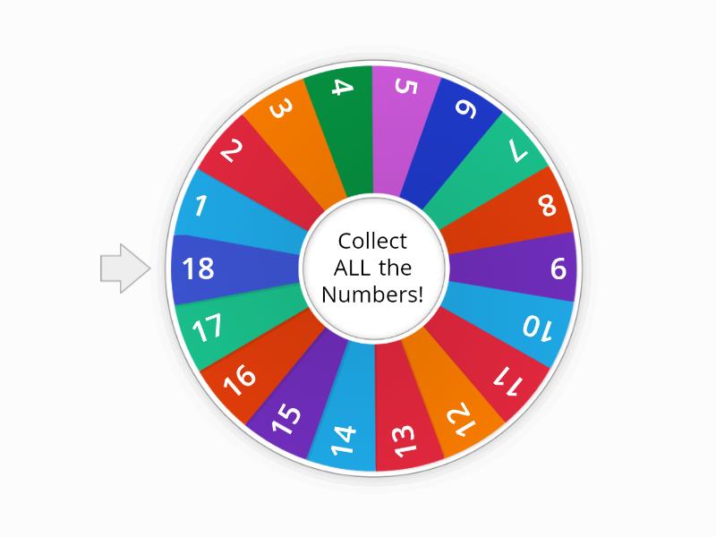 Collect ALL the Numbers - Game (SM2 SB p. 109) - Random wheel