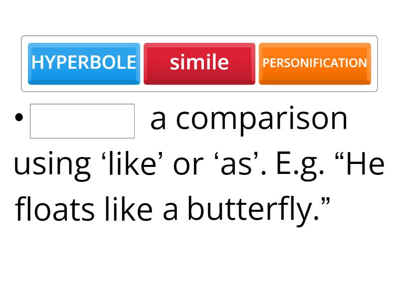 LITERARY DEVICES - Complete the sentence