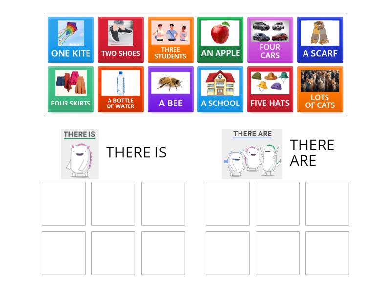 THERE IS / THERE ARE - Group sort