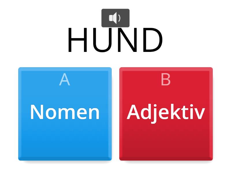 Nomen Oder Adjektiv? - Quiz