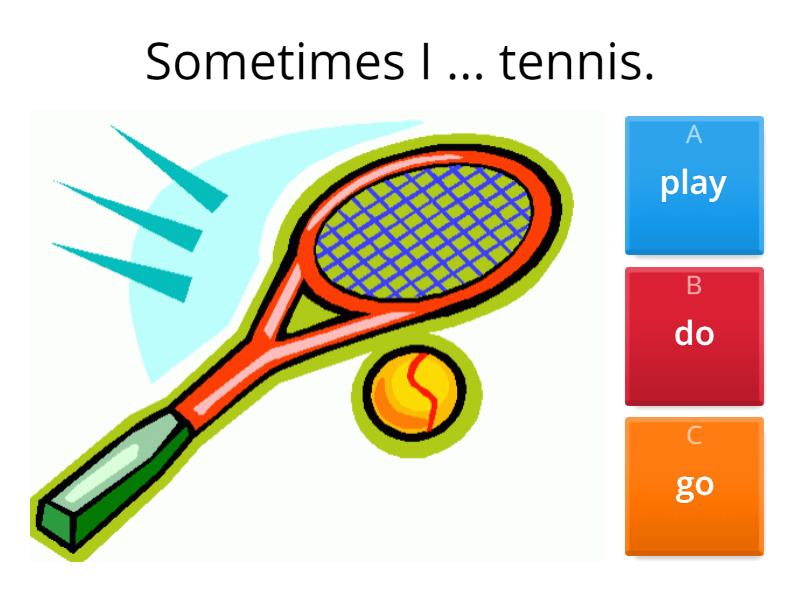 Sports verbs: Play, Do and Go () - Quiz