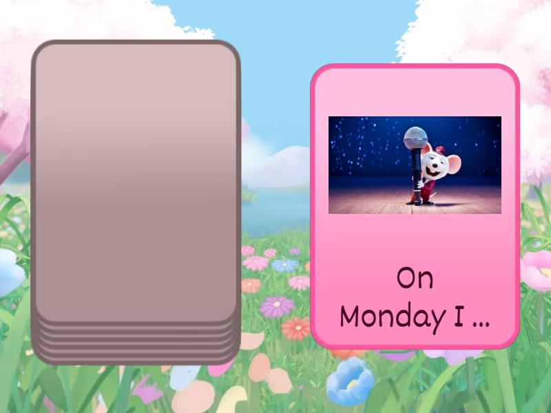 Weekdays + Activities - Speaking cards