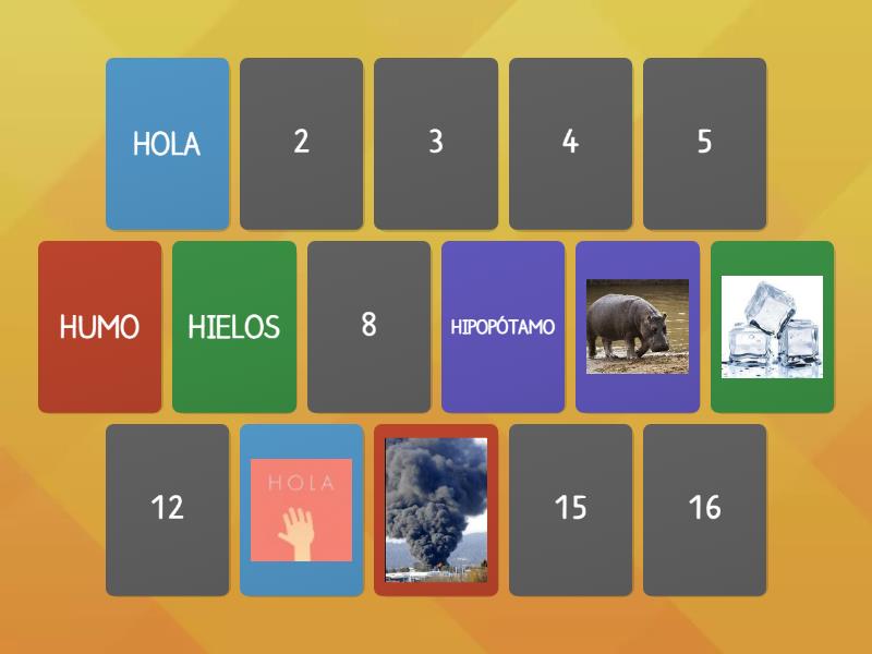 Memorama Letra H - Matching pairs