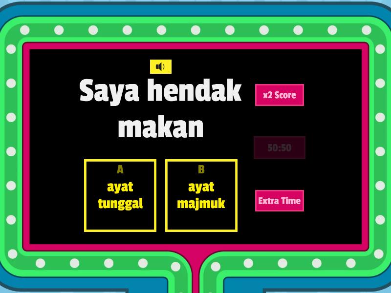 Ayat Tunggal Dan Ayat Majmuk Gameshow Quiz 3729