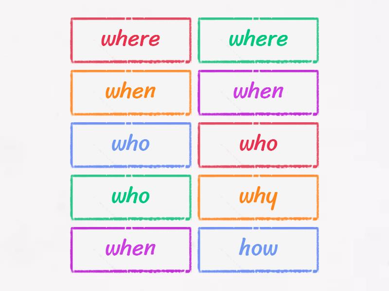 past simple wh questions - Flip tiles