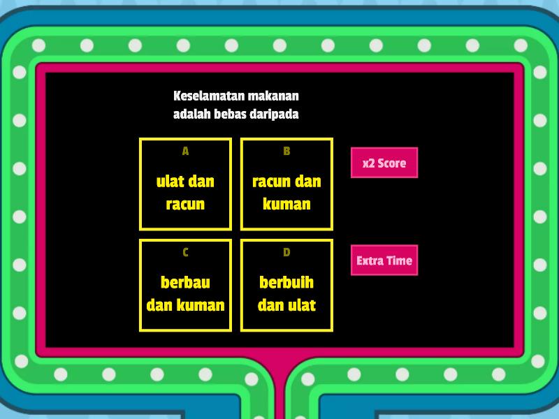 PENDIDIKAN JASMANI DAN KESIHATAN TINGKATAN 2: PEMAKANAN - Kuiz ...