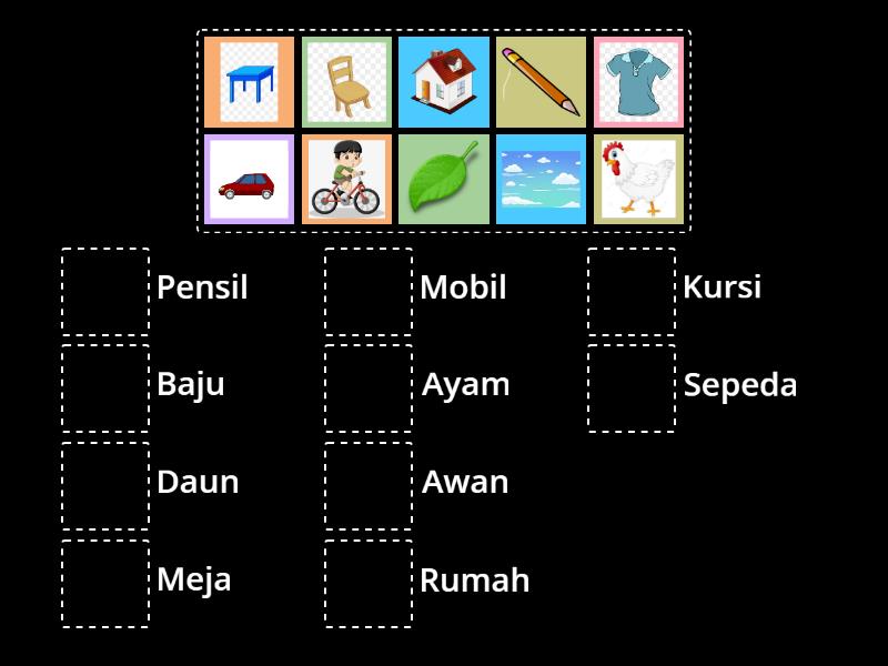 Menyusun Gambar Dengan Kata Match Up