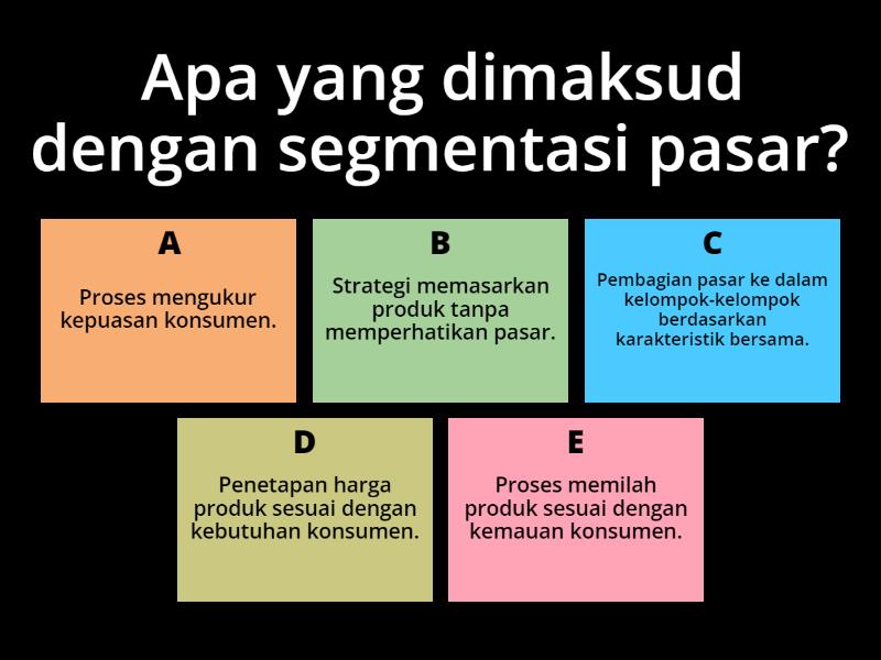 Segmentasi Pasar - Quiz