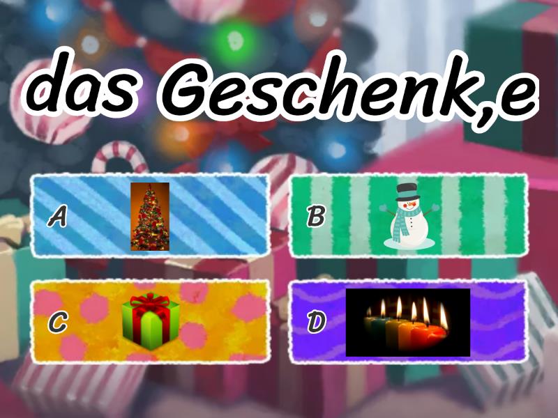 A1.1 Wortschatz Zum Thema Weihnachten - Quiz