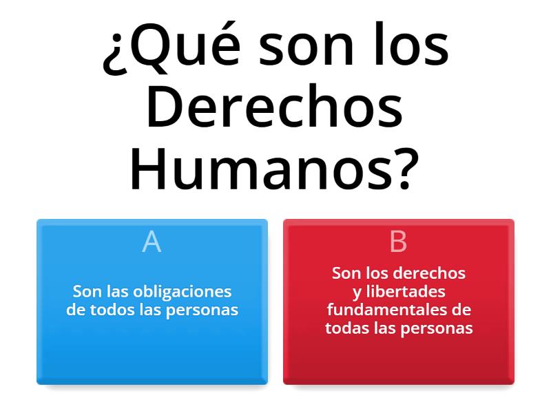 Los Derechos Humanos De Los Mexicanos - Quiz