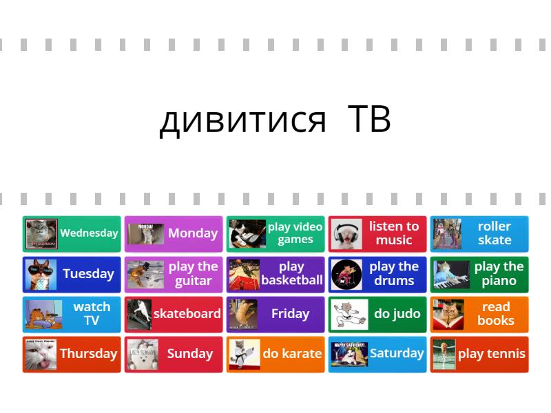 team together 2 unit 3.2 - Find the match