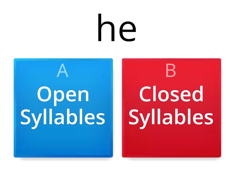 Open Vs Closed Syllables 2 Quiz Cuestionario 2328