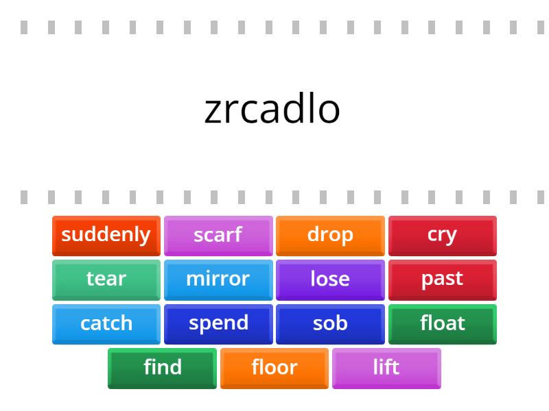 Unit 8 Vocabulary Find The Match
