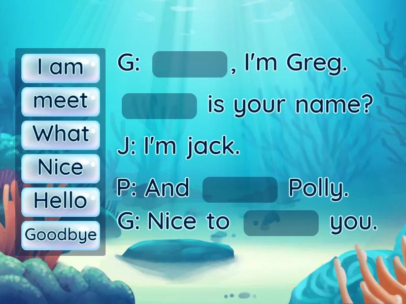 Welcome to Happy street/Greg, Polly and Jack - Missing word