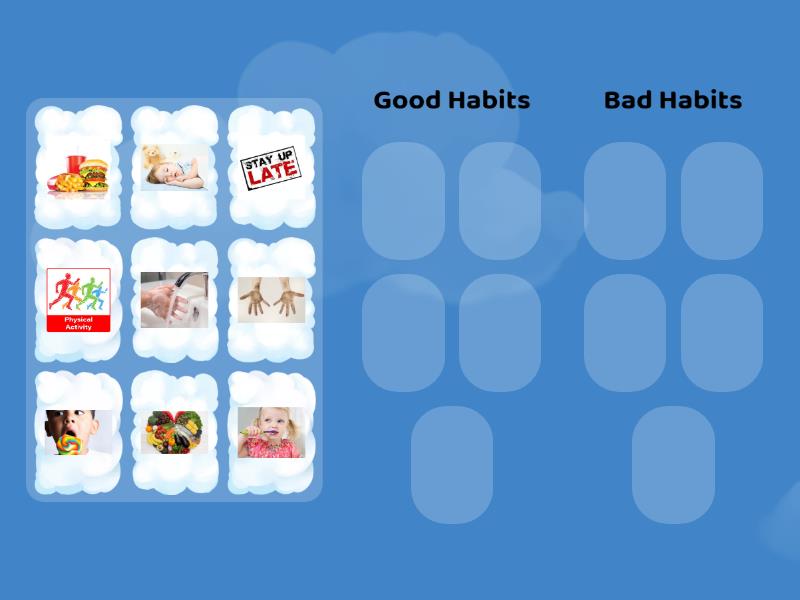 Good Habits Vs Bad Habits 2 Group Sort