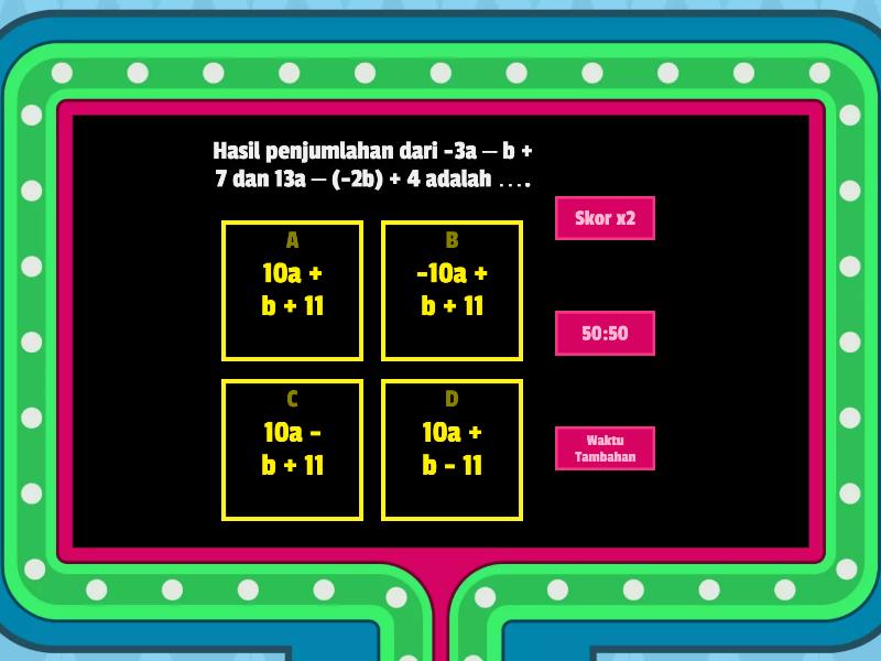 Kuis Matematika - Gameshow Quiz