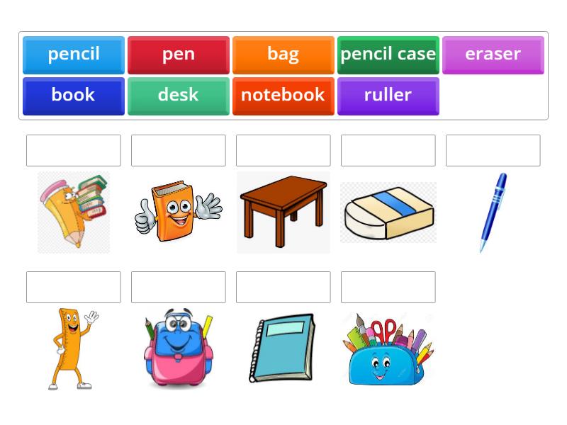 School Objects - Match up