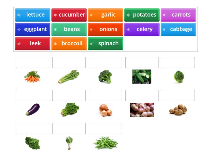 Vegetables - Match up