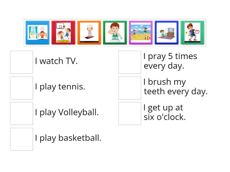 Daily Routine - Match up