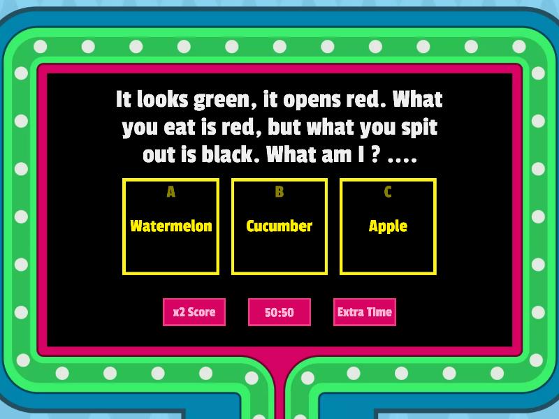 Fun Riddle - Gameshow quiz