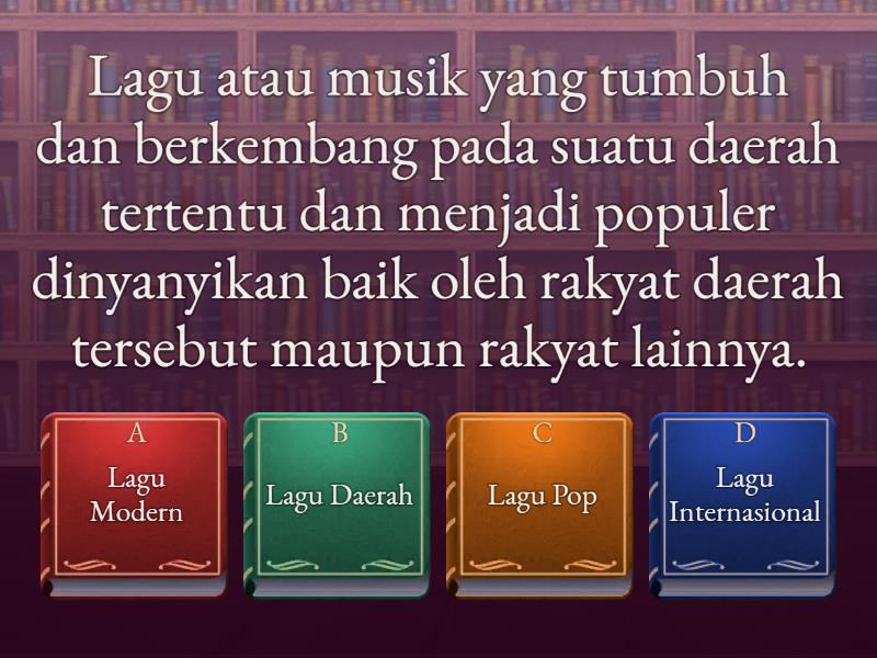 TES DIAGNOSTIK - CIRI KHAS DAN FUNGSI LAGU DAERAH - اختبار تنافسي