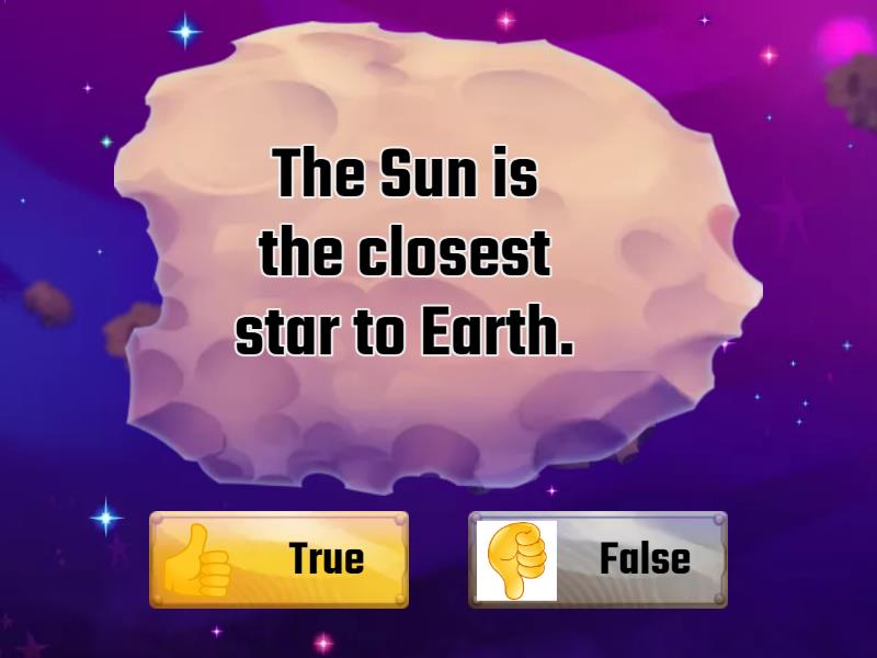 Grade 2 - The Sun - True or false