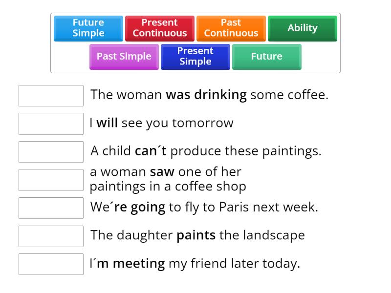 reported speech tenses wordwall