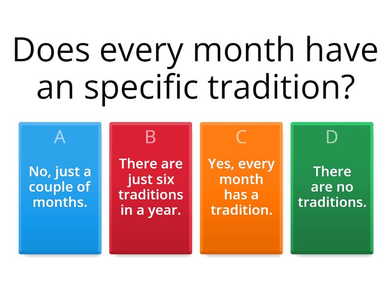 The months of the year quiz