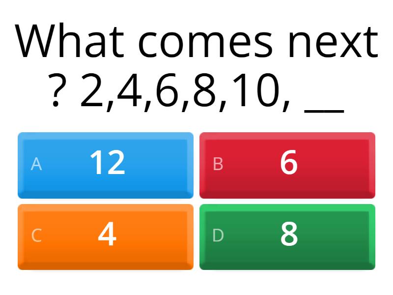 Numerical Patterns - Quiz