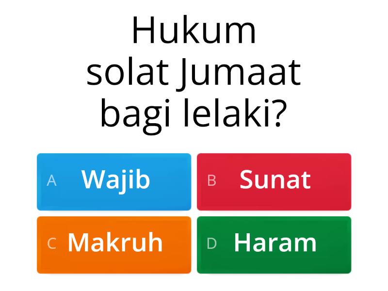 Solat Jumaat - Quiz